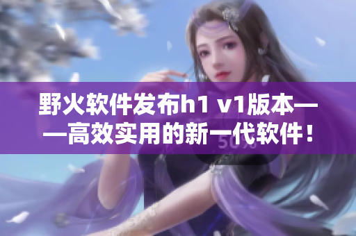 野火软件发布h1 v1版本——高效实用的新一代软件！