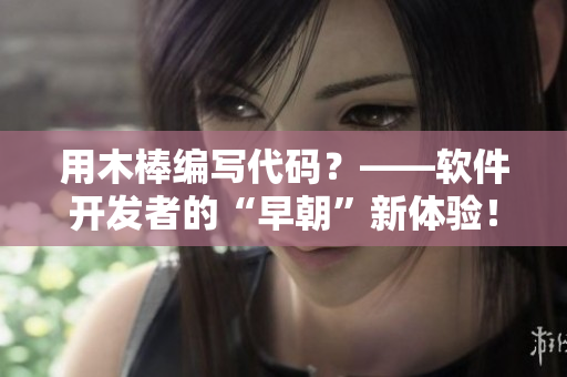用木棒编写代码？——软件开发者的“早朝”新体验！
