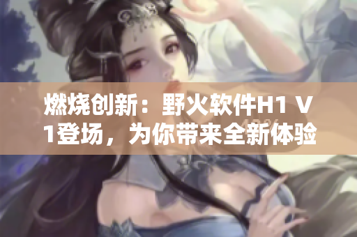 燃烧创新：野火软件H1 V1登场，为你带来全新体验