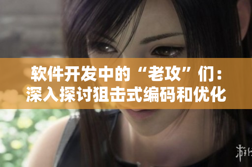 软件开发中的“老攻”们：深入探讨狙击式编码和优化技巧