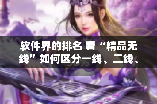 软件界的排名 看“精品无线”如何区分一线、二线、三线？