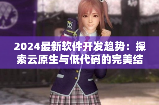 2024最新软件开发趋势：探索云原生与低代码的完美结合
