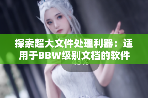 探索超大文件处理利器：适用于BBW级别文档的软件推荐