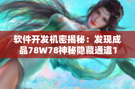 软件开发机密揭秘：发现成品78W78神秘隐藏通道1