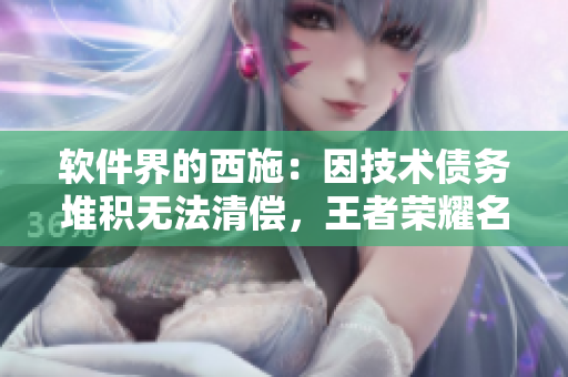 软件界的西施：因技术债务堆积无法清偿，王者荣耀名媛陷困境