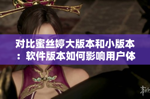 对比蜜丝婷大版本和小版本：软件版本如何影响用户体验？