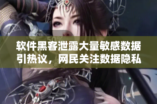 软件黑客泄露大量敏感数据引热议，网民关注数据隐私保护！