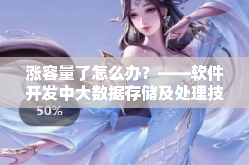 涨容量了怎么办？——软件开发中大数据存储及处理技巧分享