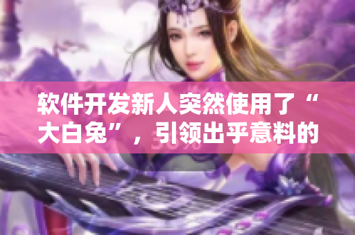 软件开发新人突然使用了“大白兔”，引领出乎意料的程序效果！