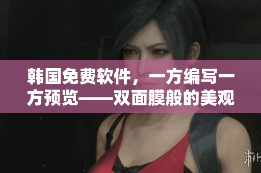 韩国免费软件，一方编写一方预览——双面膜般的美观设计