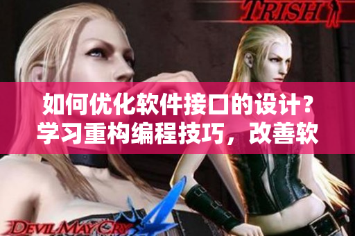 如何优化软件接口的设计？学习重构编程技巧，改善软件开发的接合处！