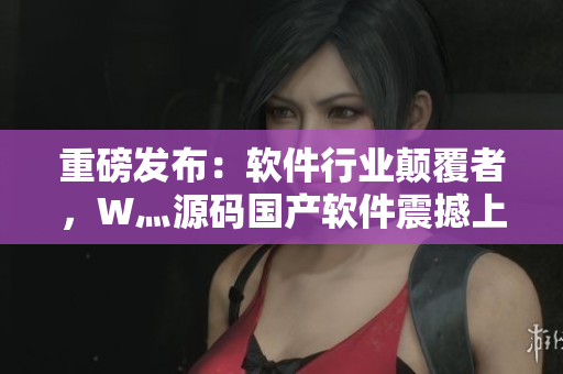 重磅发布：软件行业颠覆者，W灬源码国产软件震撼上线！