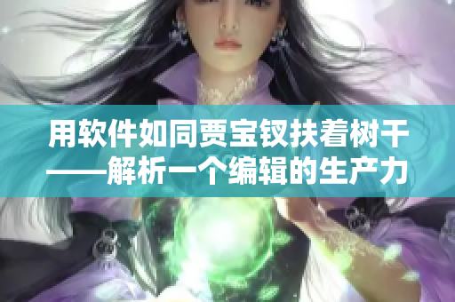 用软件如同贾宝钗扶着树干——解析一个编辑的生产力秘诀