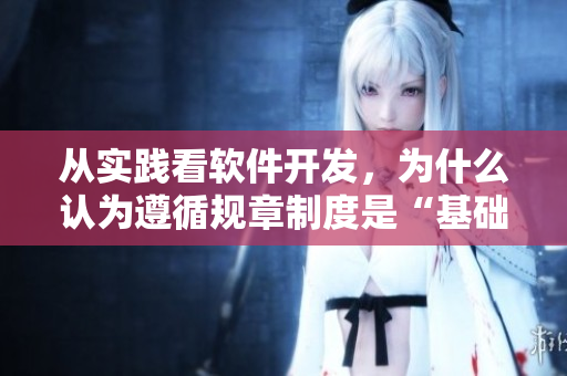 从实践看软件开发，为什么认为遵循规章制度是“基础”？闲聊技术探讨