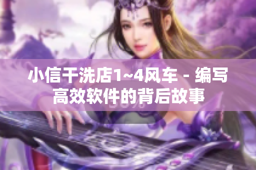 小信干洗店1~4风车 - 编写高效软件的背后故事