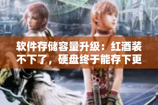 软件存储容量升级：红酒装不下了，硬盘终于能存下更多的数据了！