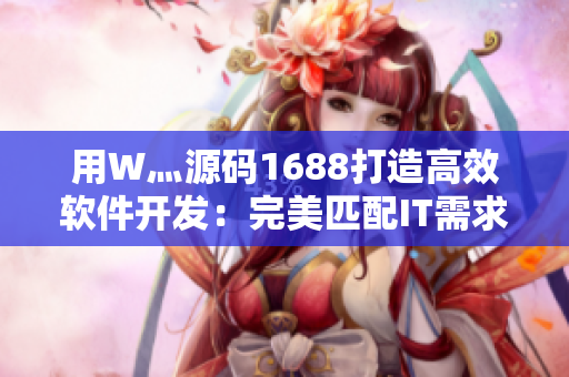 用W灬源码1688打造高效软件开发：完美匹配IT需求
