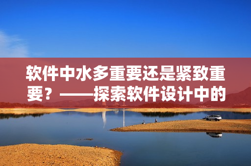 软件中水多重要还是紧致重要？——探索软件设计中的优化平衡