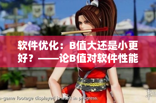 软件优化：B值大还是小更好？——论B值对软件性能影响的探讨