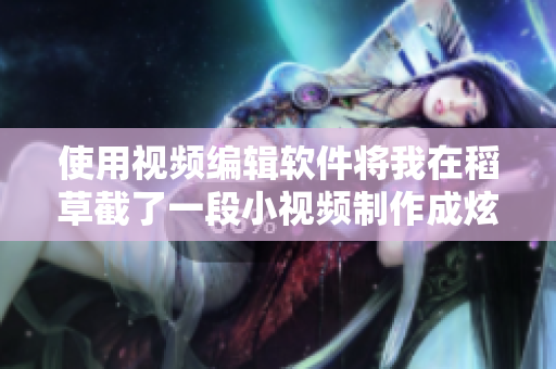 使用视频编辑软件将我在稻草截了一段小视频制作成炫酷视频
