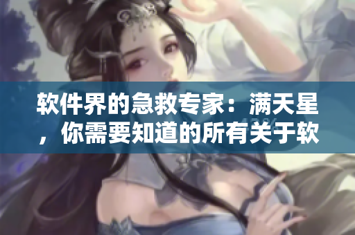 软件界的急救专家：满天星，你需要知道的所有关于软件急救的信息