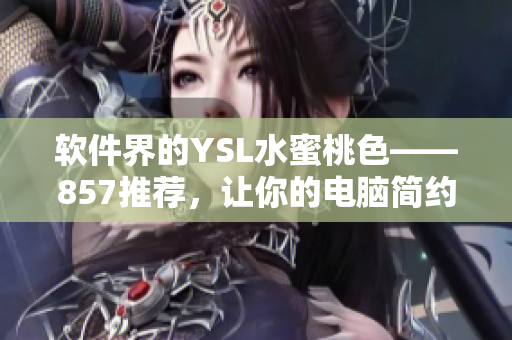 软件界的YSL水蜜桃色——857推荐，让你的电脑简约时尚