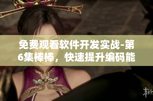 免费观看软件开发实战-第6集棒棒，快速提升编码能力