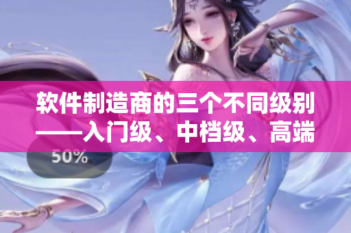 软件制造商的三个不同级别——入门级、中档级、高端级的区别解析