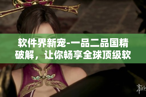 软件界新宠-一品二品国精破解，让你畅享全球顶级软件无阻力