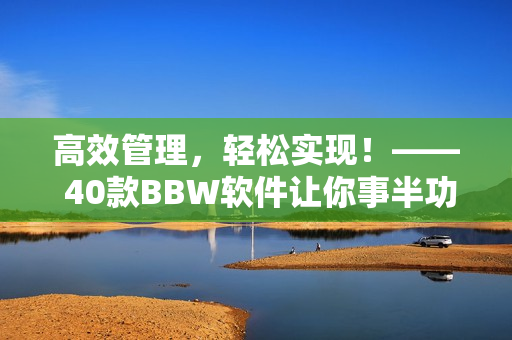高效管理，轻松实现！—— 40款BBW软件让你事半功倍