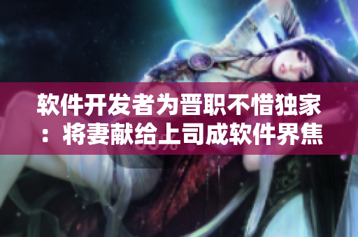 软件开发者为晋职不惜独家：将妻献给上司成软件界焦点