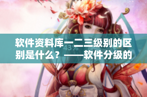 软件资料库一二三级别的区别是什么？——软件分级的重要性