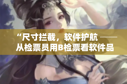 “尺寸拦截，软件护航 ── 从检票员用B检票看软件品控”