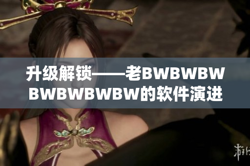 升级解锁——老BWBWBWBWBWBWBW的软件演进历程