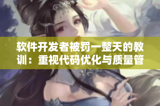 软件开发者被罚一整天的教训：重视代码优化与质量管理