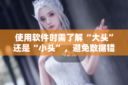 使用软件时需了解“大头”还是“小头”，避免数据错乱。