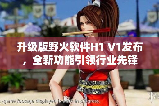 升级版野火软件H1 V1发布，全新功能引领行业先锋
