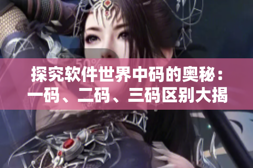 探究软件世界中码的奥秘：一码、二码、三码区别大揭秘！