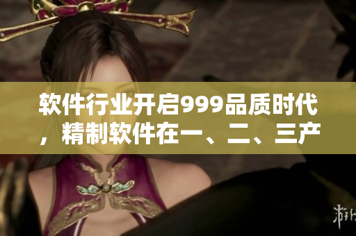 软件行业开启999品质时代，精制软件在一、二、三产区如火如荼