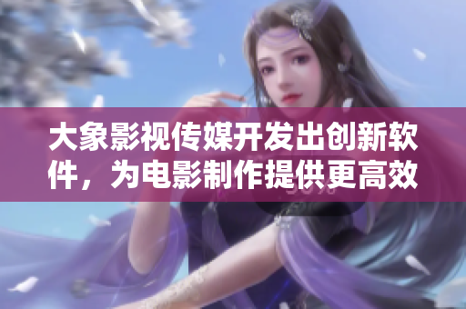 大象影视传媒开发出创新软件，为电影制作提供更高效解决方案