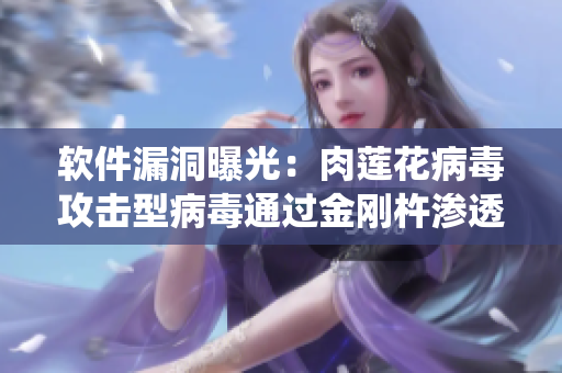 软件漏洞曝光：肉莲花病毒攻击型病毒通过金刚杵渗透，致使系统崩溃