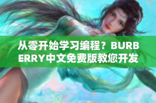 从零开始学习编程？BURBERRY中文免费版教您开发第一款软件！