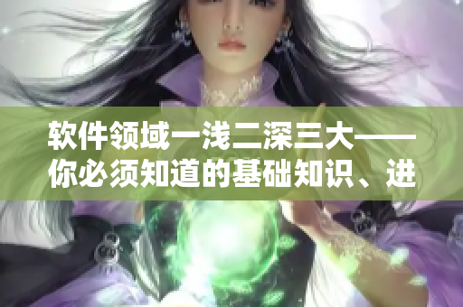 软件领域一浅二深三大——你必须知道的基础知识、进阶技巧和高级应用