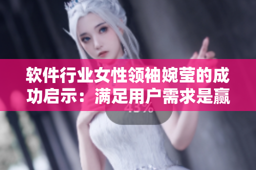 软件行业女性领袖婉莹的成功启示：满足用户需求是赢得市场的关键
