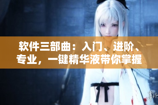 软件三部曲：入门、进阶、专业，一键精华液带你掌握编程精髓