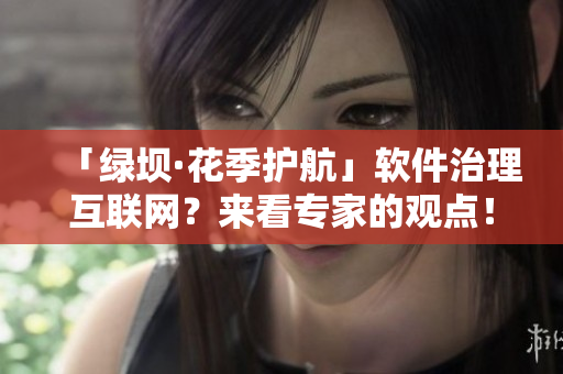 「绿坝·花季护航」软件治理互联网？来看专家的观点！