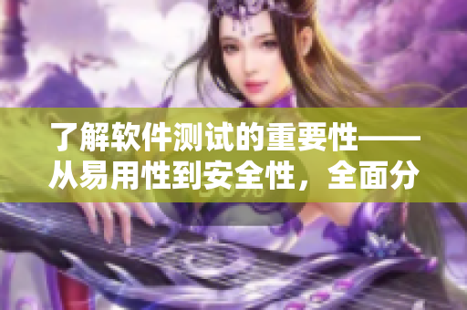 了解软件测试的重要性——从易用性到安全性，全面分析软件品质控制策略