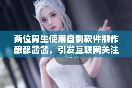 两位男生使用自制软件制作酿酿酱酱，引发互联网关注