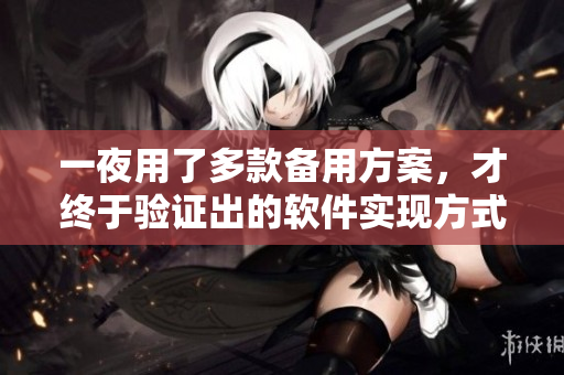 一夜用了多款备用方案，才终于验证出的软件实现方式