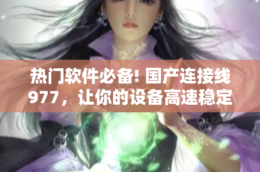 热门软件必备! 国产连接线977，让你的设备高速稳定连接